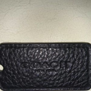 Leather COACH charm